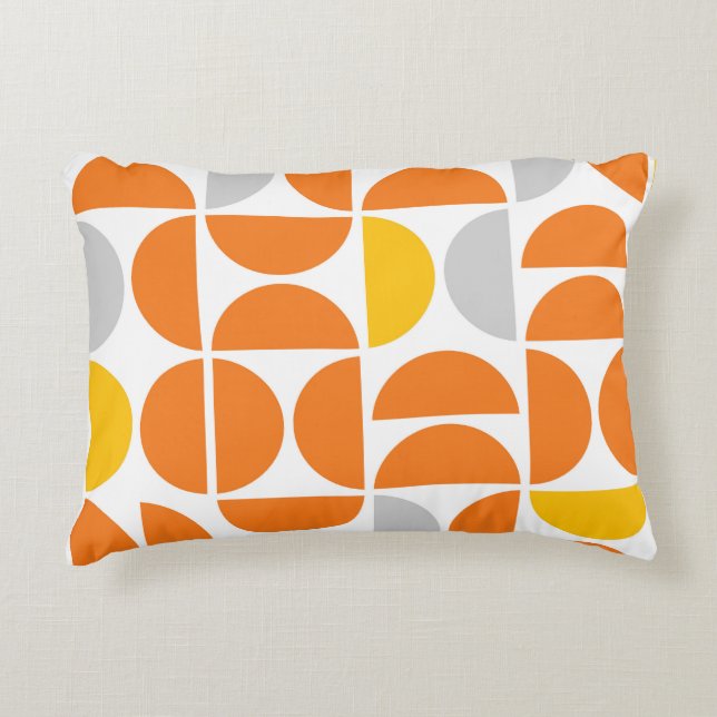 Mid Century Sunny Tiles Accent Pillow (Front)