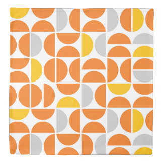Mid Century Sunny Tiles Duvet Cover