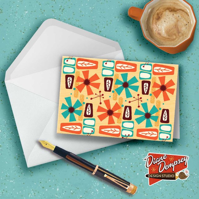 Mid-Century Tiki Floral Note Cards (Creator Uploaded)