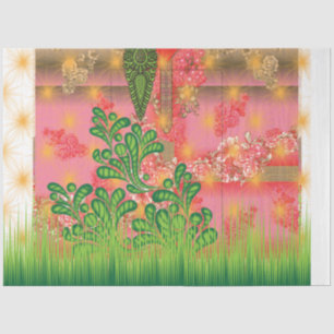 Mid-Century Tissue Paper Art Deco Gift Wrap