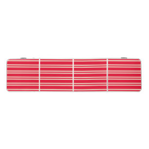 Mid-Century Twin StripIng Cherry Picking Pink Beer Pong Table