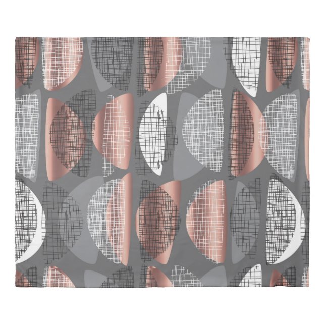 Mid century vibes modern style seamless pattern. L Duvet Cover (Front)