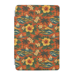 Mid Century Vibrant Hawaiian Shirt Print iPad Mini Cover
