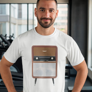 Mid Century Vintage Radio Retro Music Lover T-Shirt