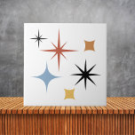 Mid Century Vintage Retro Stars Abstract   Ceramic Tile<br><div class="desc">Mid Century Vintage Retro Stars Abstract  art</div>