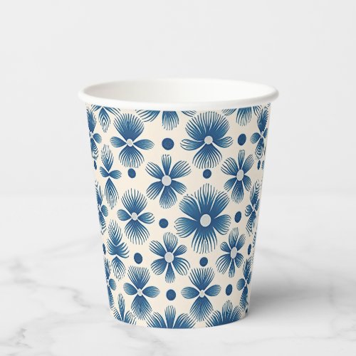 Mid_Century Wedding Flowers  Full Print Paper Cups