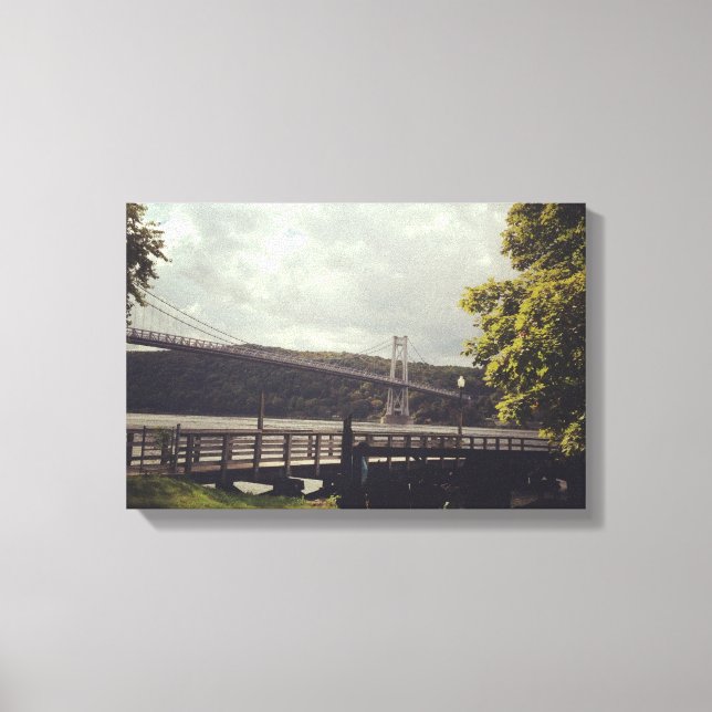 Mid Hudson Bridge  Small wrapped Canvas (Front)