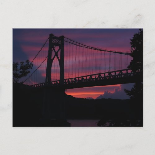 Mid_Hudson Bridge Sunset Postcard
