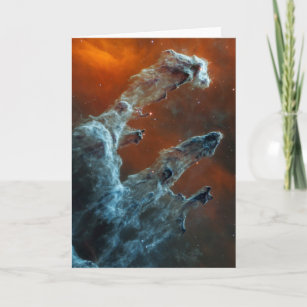 Mid-Infrared The Pillars Of Creation. Card