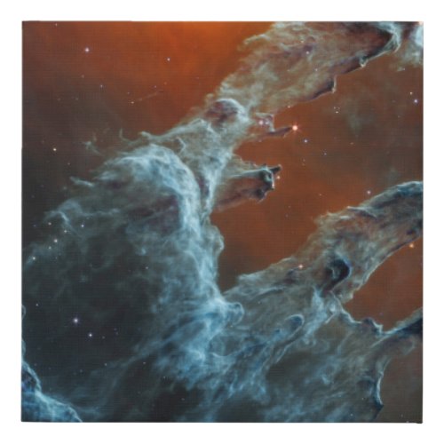 Mid_Infrared The Pillars Of Creation Faux Canvas Print