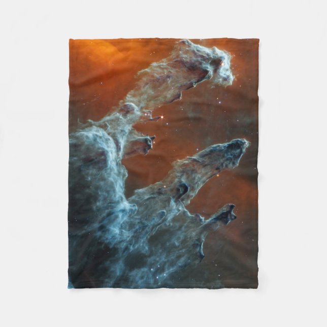 Mid-Infrared The Pillars Of Creation. Fleece Blanket (Front)