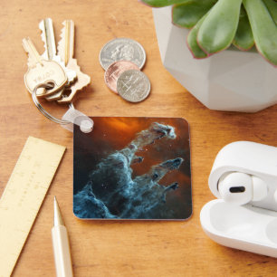 Mid-Infrared The Pillars Of Creation. Keychain