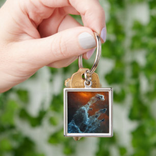 Mid-Infrared The Pillars Of Creation. Keychain