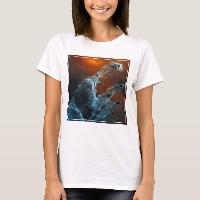 Mid-Infrared The Pillars Of Creation. T-Shirt (Front)