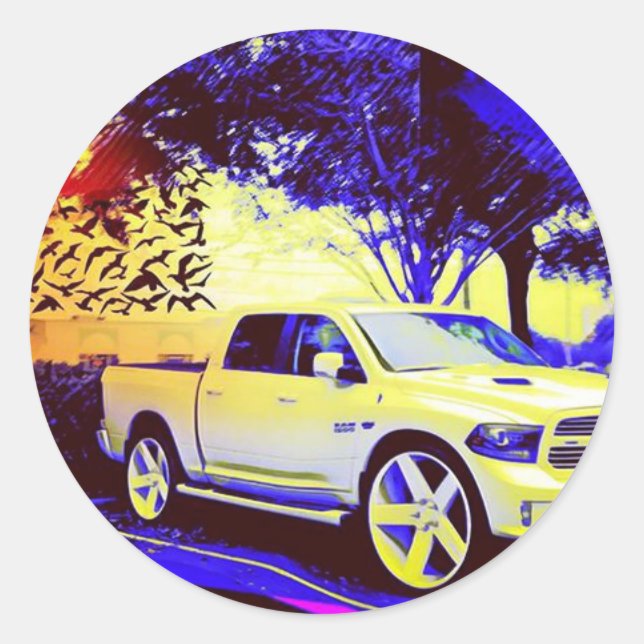 MID-KNIGHT TRUCK STOP CLASSIC ROUND STICKER (Front)