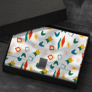 Mid Mod Atomic Mid-Century Modern Shapes Retro Tissue Paper