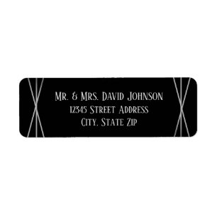 Mid Mod B&G Design - Return Address Label