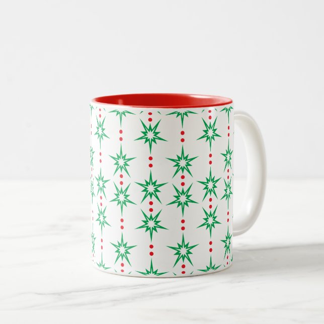 Mid Mod Garland Classic Mug 11oz. - Red (Front Right)