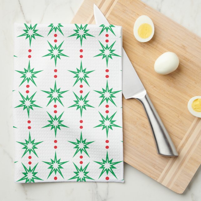 Mid Mod Garland Kitchen Towel (Quarter Fold)