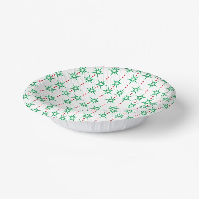 Mid Mod Garland Paper Bowl (Angled)