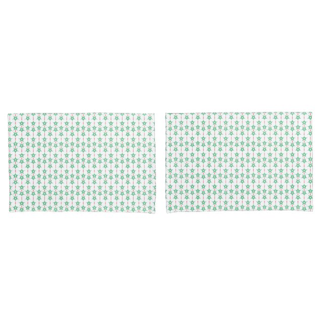 Mid Mod Garland Standard Pillowcases (Front-Set)