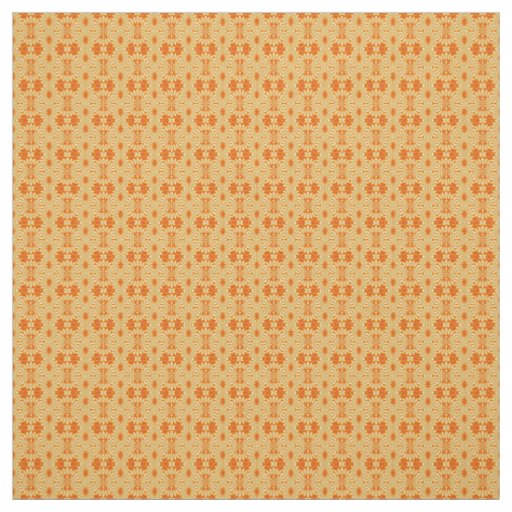 Mid Mod Lemon Slices and Orange Juice Pattern Fabric