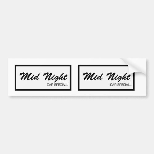 Mid Night Club Bumper Sticker