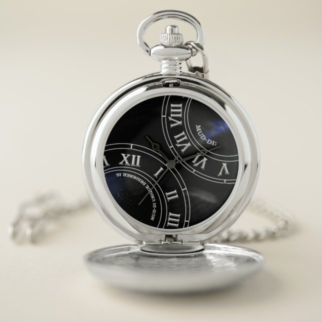 Mid-Nite Beams Pocket Watch (Inside)