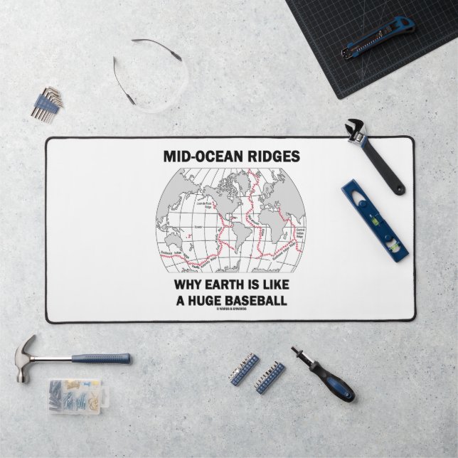 Mid-Ocean Ridges Why Earth Like Huge Baseball Desk Mat (Workstation)