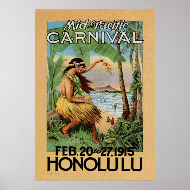Mid-Pacific Carnival - Honolulu - 1915 Poster (Front)