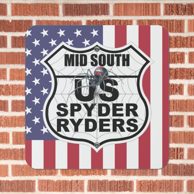 Mid South Chapter - Metal Parking Sign (In Situ(Brick))