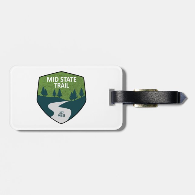 Mid State Trail Pennsylvania Luggage Tag (Back Horizontal)