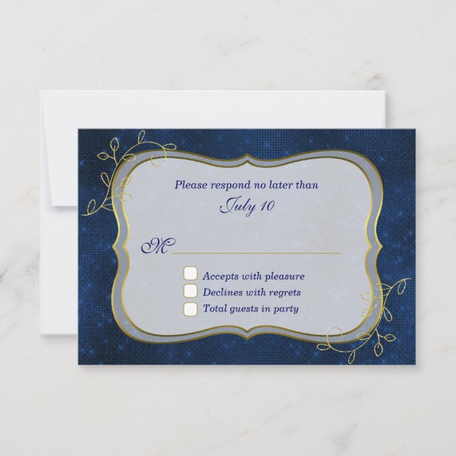 Mid Summer Night RSVP Invitation (Front)