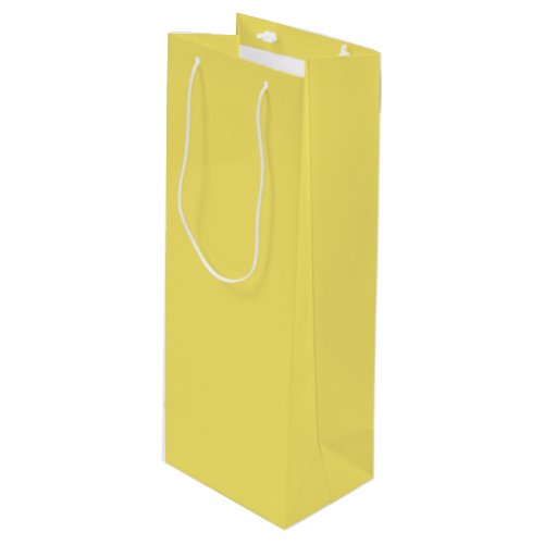 Mid_tone Bright Yellow Solid Color _ Color _ Hue Wine Gift Bag