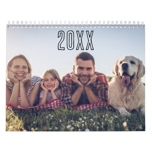 Mid Year Calendar Personalized Family Photos (Cover)