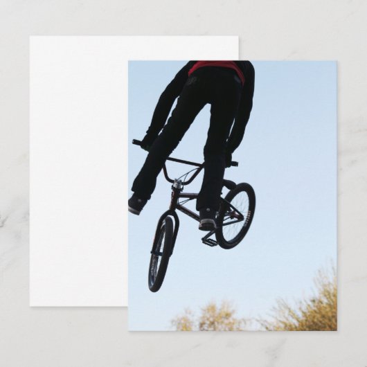Midair BMX Jump Silhouette (Front/Back)