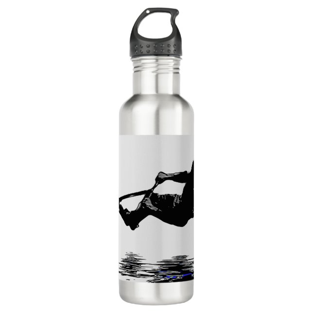 Midair Stunts - Scooter Rider  Stainless Steel Water Bottle (Front)