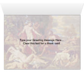 Midas And Bacchus By Nicolas Poussin Cards (Inside Horizontal (Bottom))
