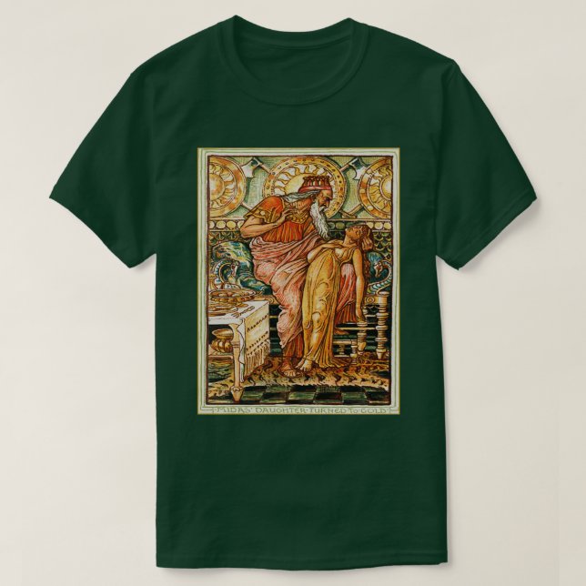 Midas Daughter Turned To Gold T-Shirt (Design Front)