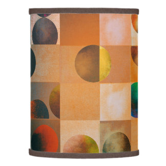 Midcentury Abstract Circle Patterned Lamp