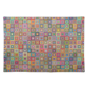 Midcentury Abstract Patterned Placemat