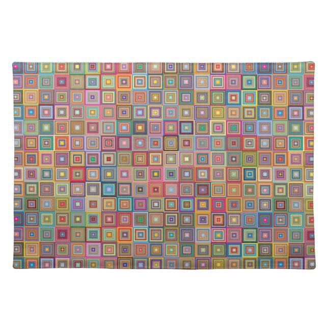Midcentury Abstract Patterned Placemat (Front)