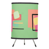 Midcentury Cocktail Pastel on Celery Green - Lamp (Front)