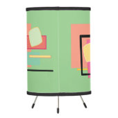 Midcentury Cocktail Pastel on Celery Green - Lamp (Back)