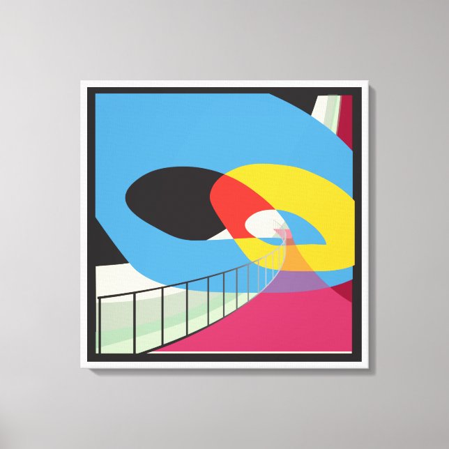 Midcentury Design Icon Saarinen Homage Canvas Print (Front)