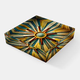Midcentury Elegance Abstract Sun II Paperweight