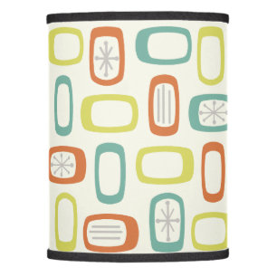 Midcentury MCM Rounded Rectangles Lamp Shade