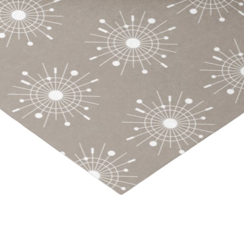 Midcentury Minimalist Atomic Christmas Snowflake Tissue Paper