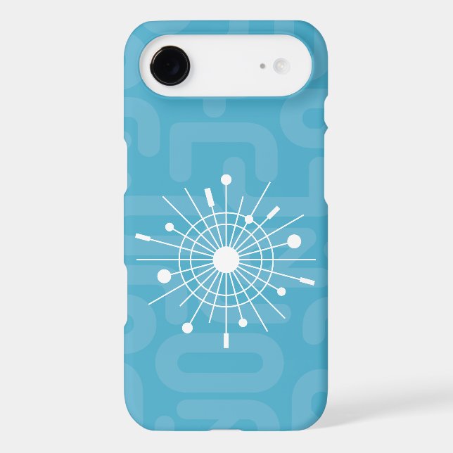 MidCentury MOD Atomic Sputnik Snowflake Christmas Case-Mate iPhone Case (Back)