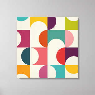 Midcentury Modern Abstract Geometric Print